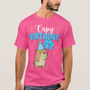 Capy Verjaardag Schattige Kawaii Capybara Pun T-shirt