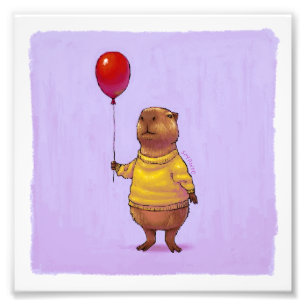 Capyballon Foto Afdruk