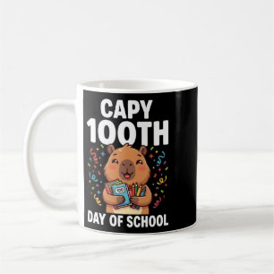 Capybara 100ste dag van school Schattige capy dier Koffiemok