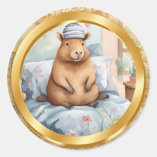 CAPYBARA - 2 STICKERS (Devant)