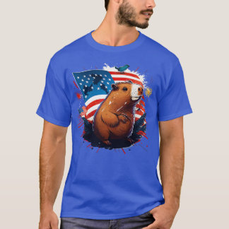 Capybara 4 juli 4 t-shirt