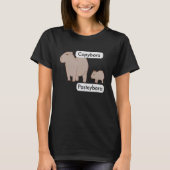 Capybara and Baby Capybara Pup Copy Paste Pun T-shirt (Voorkant)