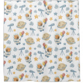 Capybara Astronaut Motif rideau de douche (Devant)