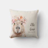 Capybara Baby Nursery • Personalized Kussen (Voorkant)
