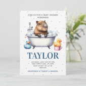 Capybara Baby shower Invitation (Debout devant)