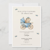 Capybara Baby Shower Invitation Little Prince (Devant)