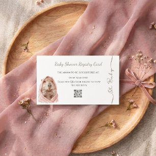 Capybara Baby Shower • Registry Card Visitekaartje