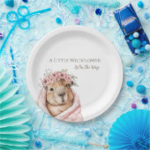 Capybara Baby Shower • Wildflower Paper Plate Papieren Bordje (Feest)