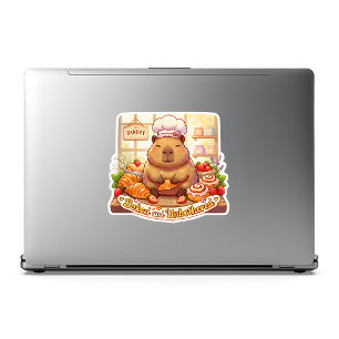 Capybara Bakkerij Stickers – Schattige Kawaii Capy