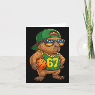 Capybara Basketbal 67 Gen Alpha Slang Srts Mannen Kaart