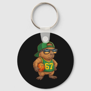 Capybara Basketbal 67 Gen Alpha Slang Srts Mannen  Sleutelhanger