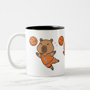 Capybara Basketball Mok Grappige sportliefhebber