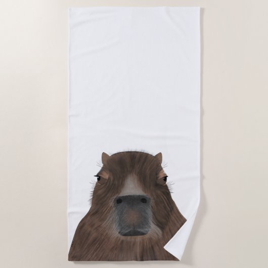 Capybara Beach Towel Strandlaken (Voorkant)