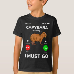 Capybara belt dat ik moet gaan t-shirt