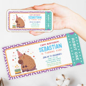 Capybara Billet d'anniversaire Invitation