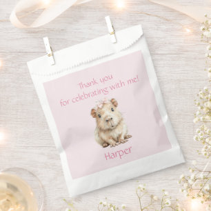 Capybara Birthday Thank You Bedankzakje