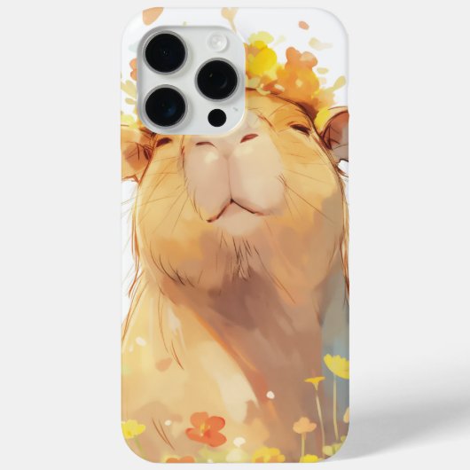 Capybara Bloemenkroon Case-Mate iPhone Case (Achterkant)