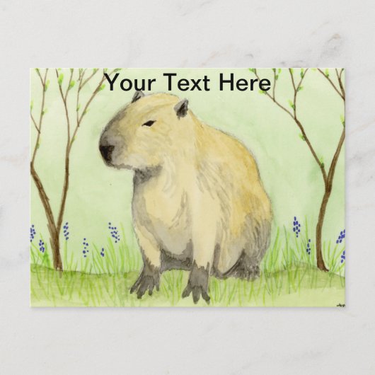 Capybara Blues Briefkaart (Voorkant)