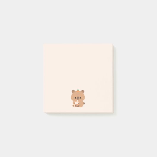 Capybara Boba Post-it® Notes (Voorkant)