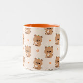 Capybara Boba Tweekleurige Koffiemok (Voorkant rechts)