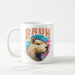 Capybara Bruh Funny Bruh Capybara Lovers Mannen Ki Koffiemok