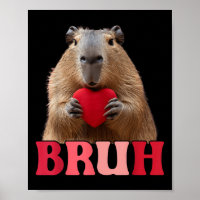 Capybara Bruh Meme Grappig Gezegde Tiener Jongens 