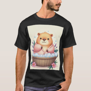 Capybara Bubbelbad Ontspan Je Sticker T-shirt