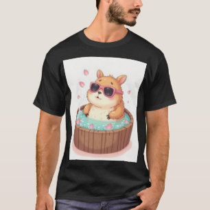 Capybara Bubbelbad Ontspanning Sticker Capybara Sf T-shirt