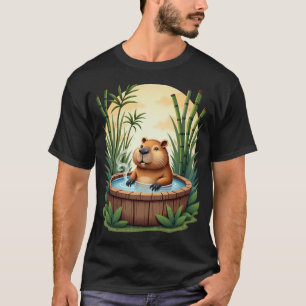 Capybara Bubbelbad Spa Ontspanning Zen Chill Vibes T-shirt