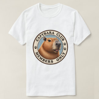 Capybara "Cabybara Club" T-shirt
