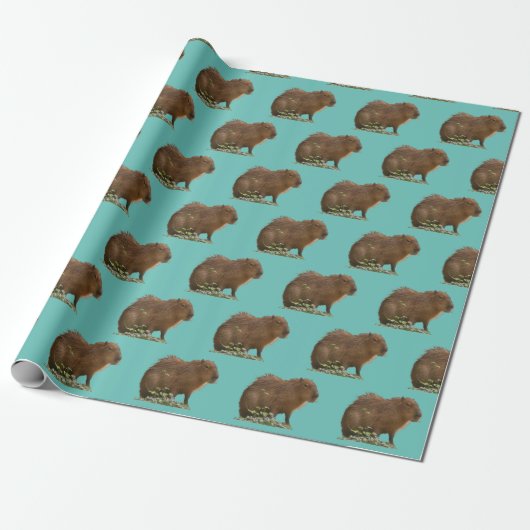 Capybara Cadeaupapier (Uitgerold)