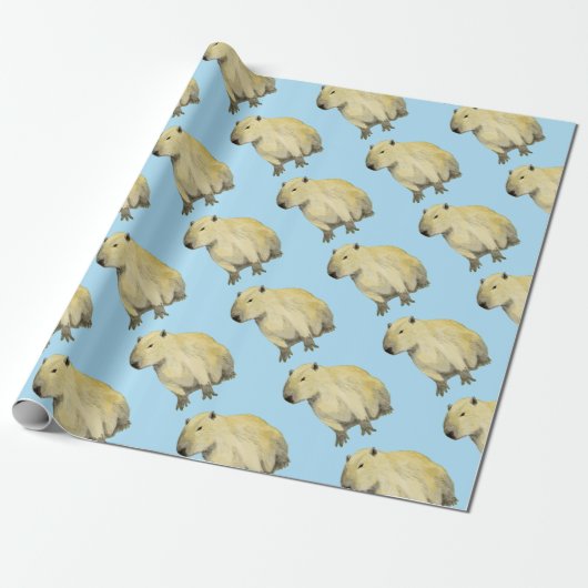 Capybara Cadeaupapier (Uitgerold)
