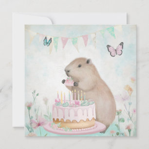 Capybara Cakefest Kinder Wenskaart