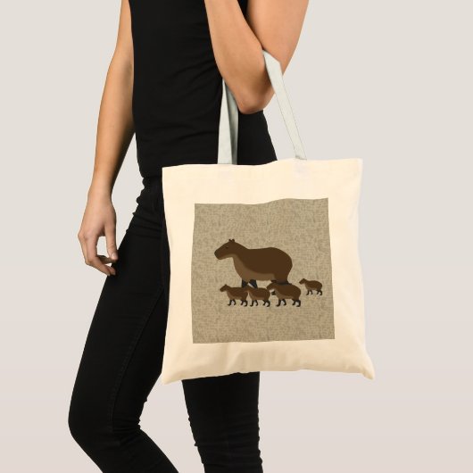 Capybara Canvas tas (Voorkant (product))