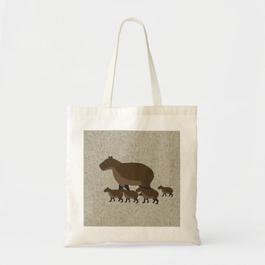 Capybara Canvas tas (Voorkant)