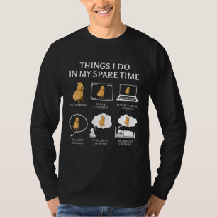 Capybara Capibara Rodent doe ik in mijn reservee T-shirt