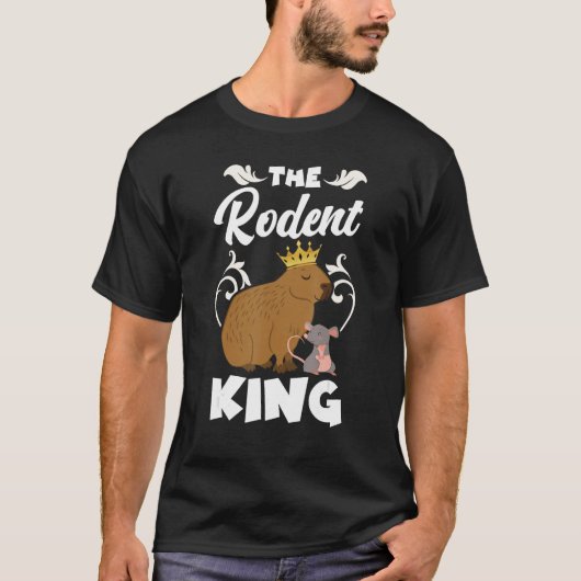 Capybara Capy De knaagdierkoning T-shirt (Voorkant)