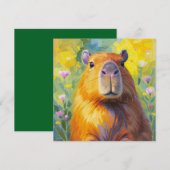Capybara Carte Plate (Devant / Derrière)