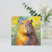 Capybara Carte Plate (Debout devant)