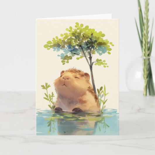 Capybara Chille Dip Kaart (Voorkant)