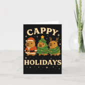 Capybara Christmas Shirt, Funny Capy Holidays Kaart (Voorkant)