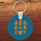 Capybara Christmas Shirt, Funny Capy Holidays  Sleutelhanger (Voorkant)