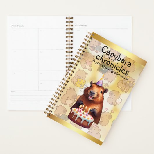 Capybara Chronicles: A Year of Cuddly Adventures (Devant avec enveloppe)