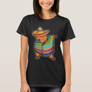 Capybara Cinco De Mayo Capibara Dab Mexicaans T-shirt