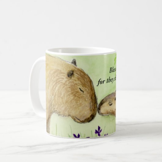 Capybara Coffee Mok (Voorkant links)
