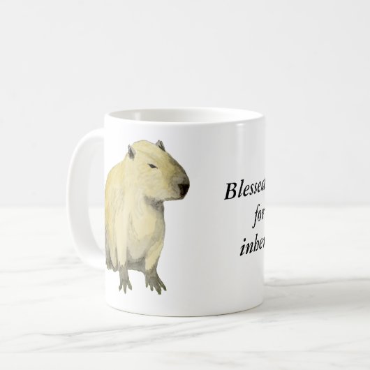Capybara Coffee Mok (Voorkant links)