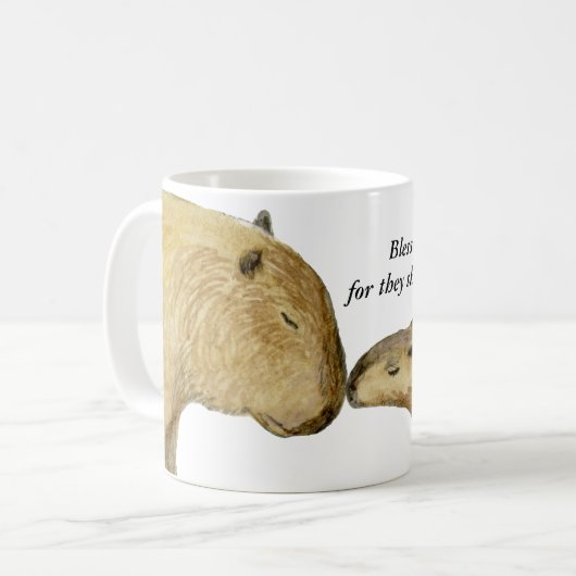 Capybara Coffee Mok (Voorkant links)