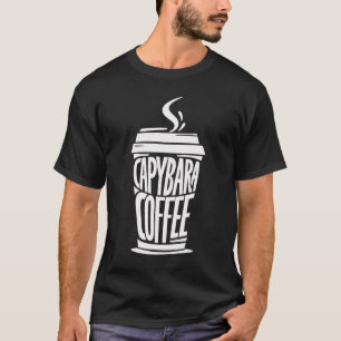 Capybara Coffee Shirt Grappig Dierenvriend T-shi