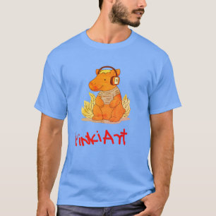 Capybara – Concept voor een rustig en vriendelijk T-shirt