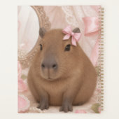 capybara coquette ruban rose (Dos)